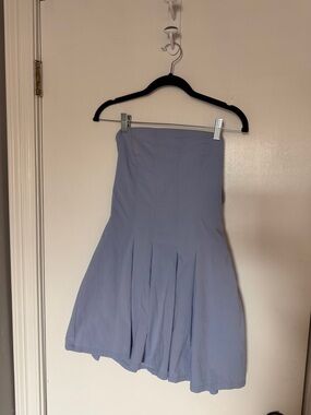 Forever 21- Strapless Light Blue Pleated Women's Dress- size medium